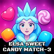 Elsa Sweet Candy Match-3 - Candy Pop game